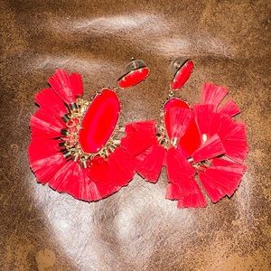 Kendra Scott red mother of pearl fringe
